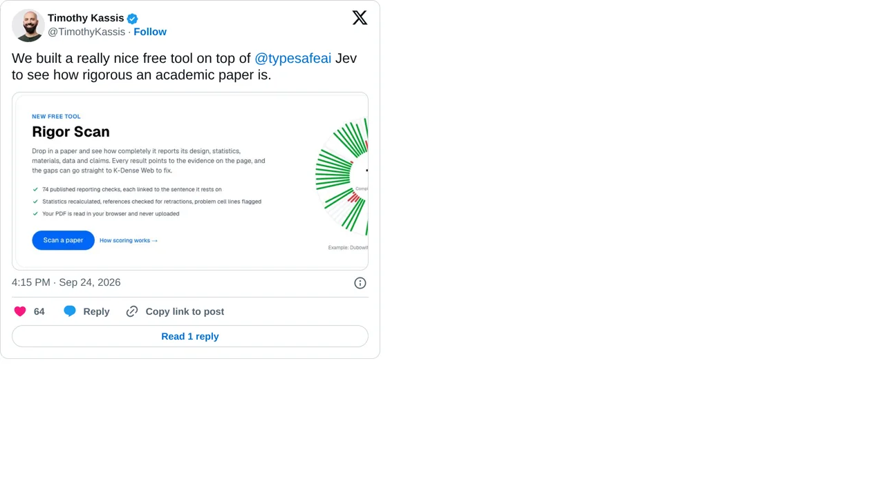 Source screenshot of Academic Paper Rigor