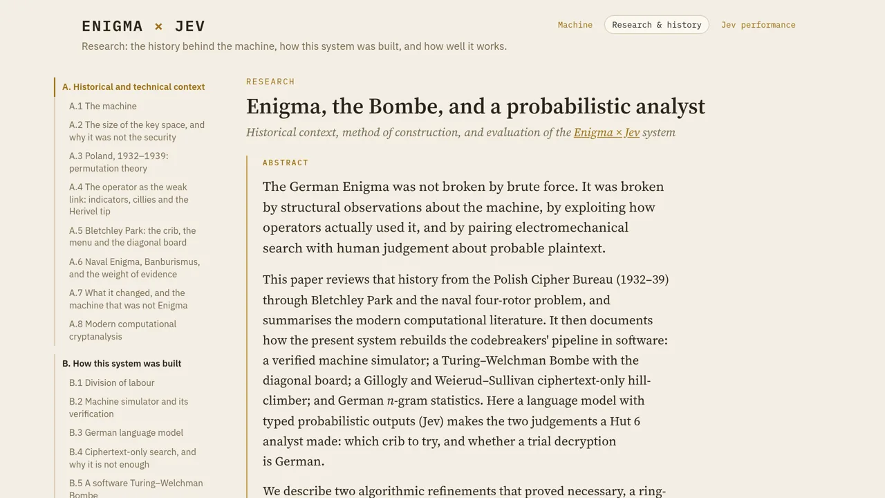 Source screenshot of enigma-jev