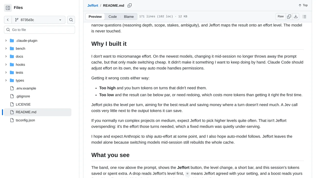 Source screenshot of Jeffort