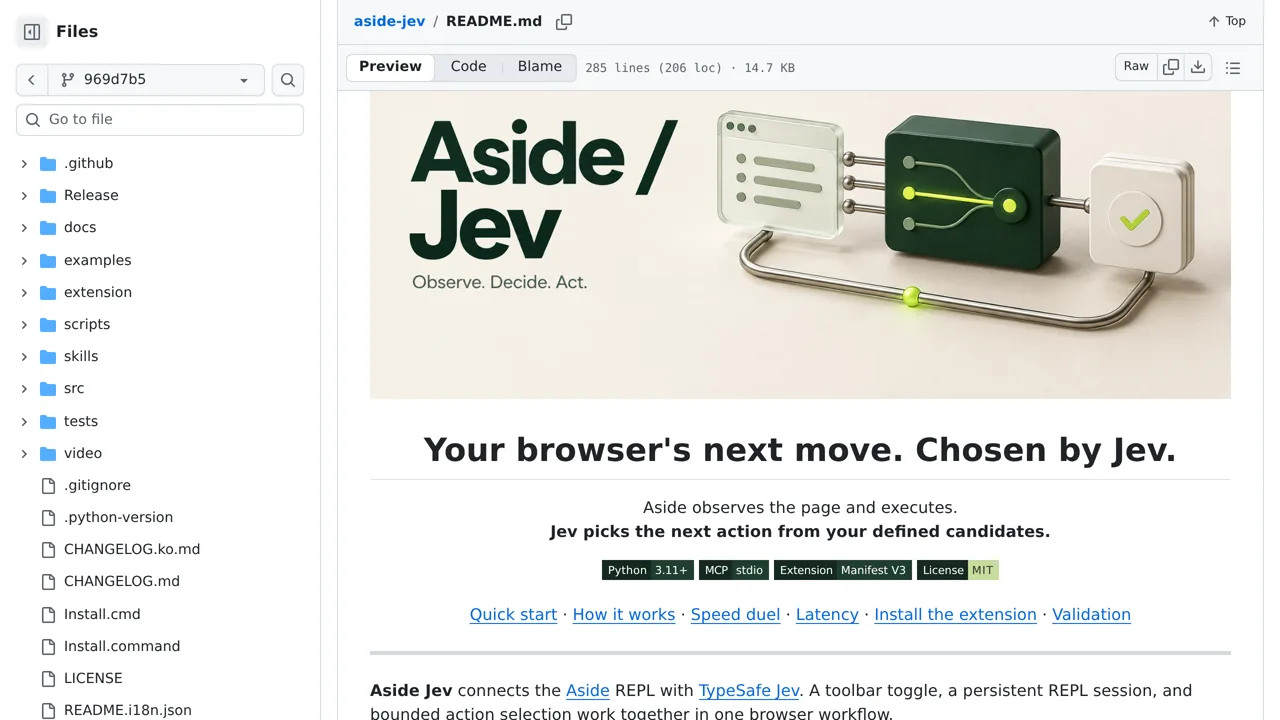 Source screenshot of Aside Jev