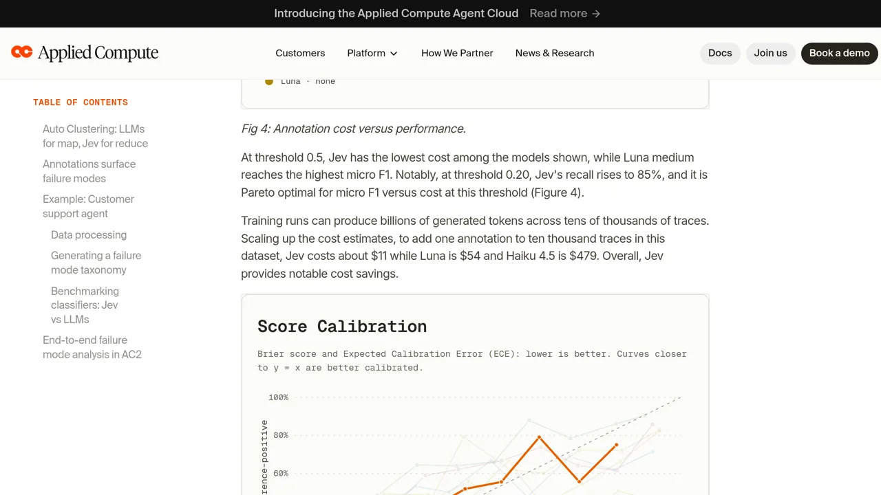 Source screenshot of Billion-Token Scale Trace Analysis: Jev vs LLMs