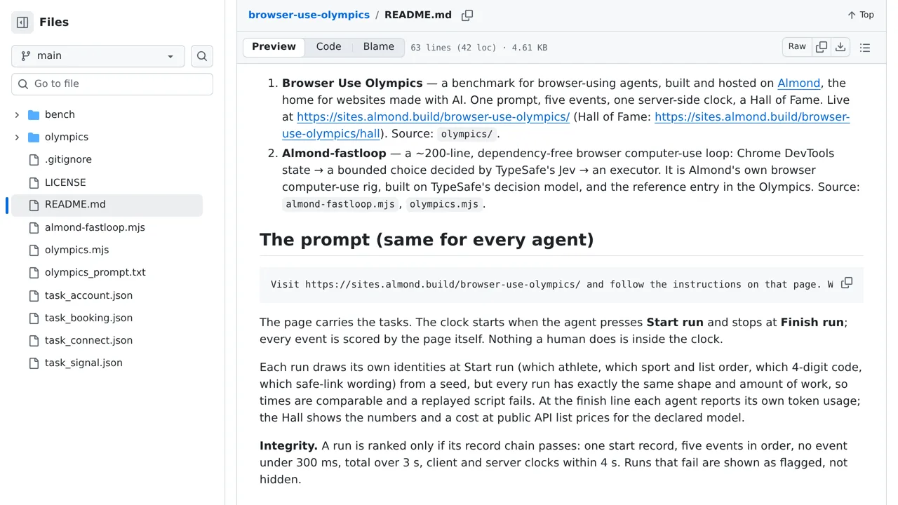 Source screenshot of browser-use-olympics