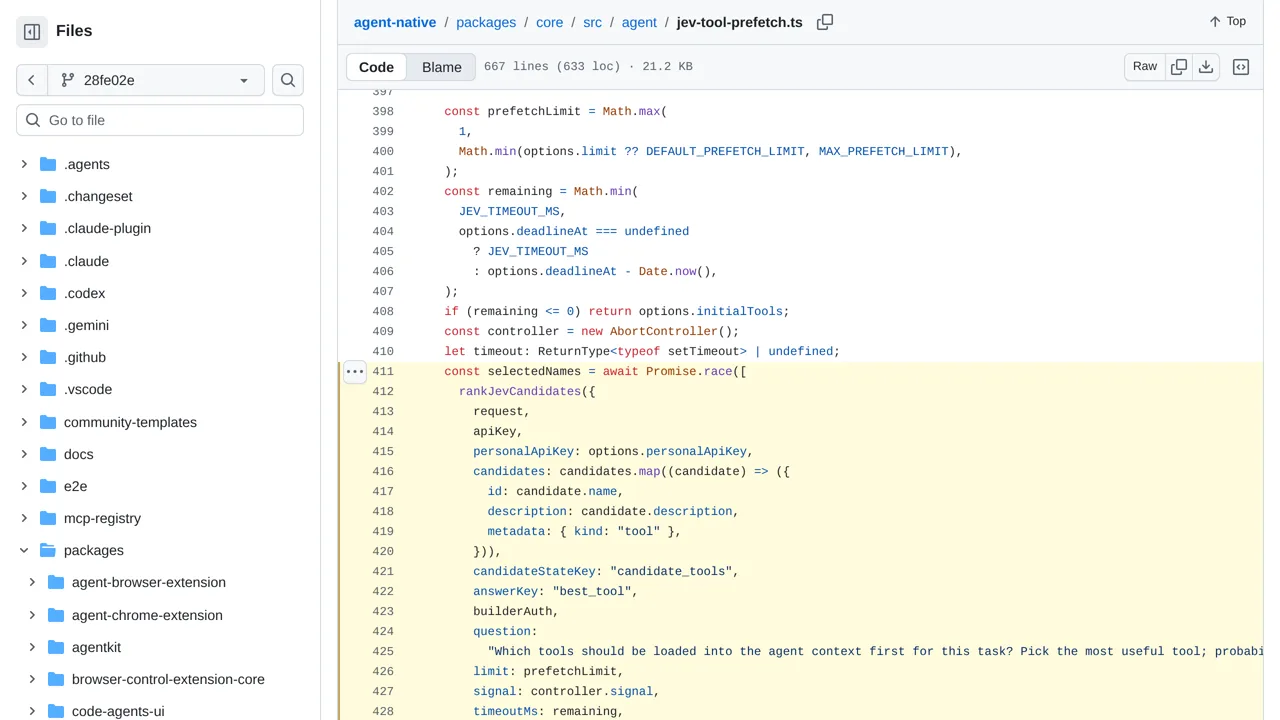 Source screenshot of agent-native