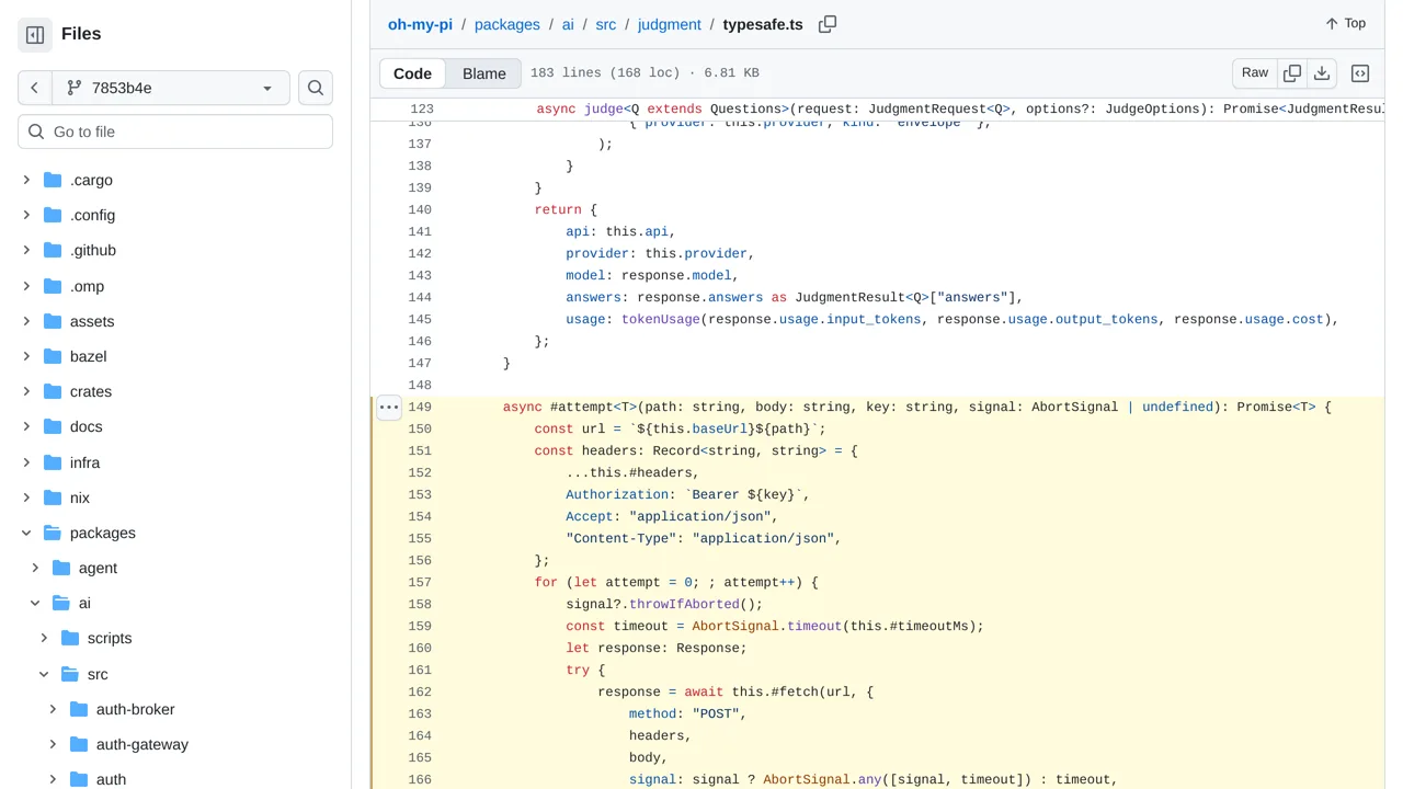 Source screenshot of oh-my-pi