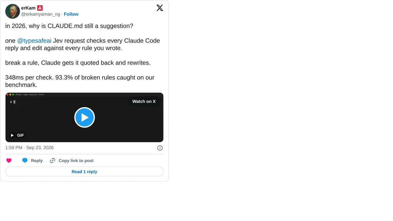 Source screenshot of Claude rule checker