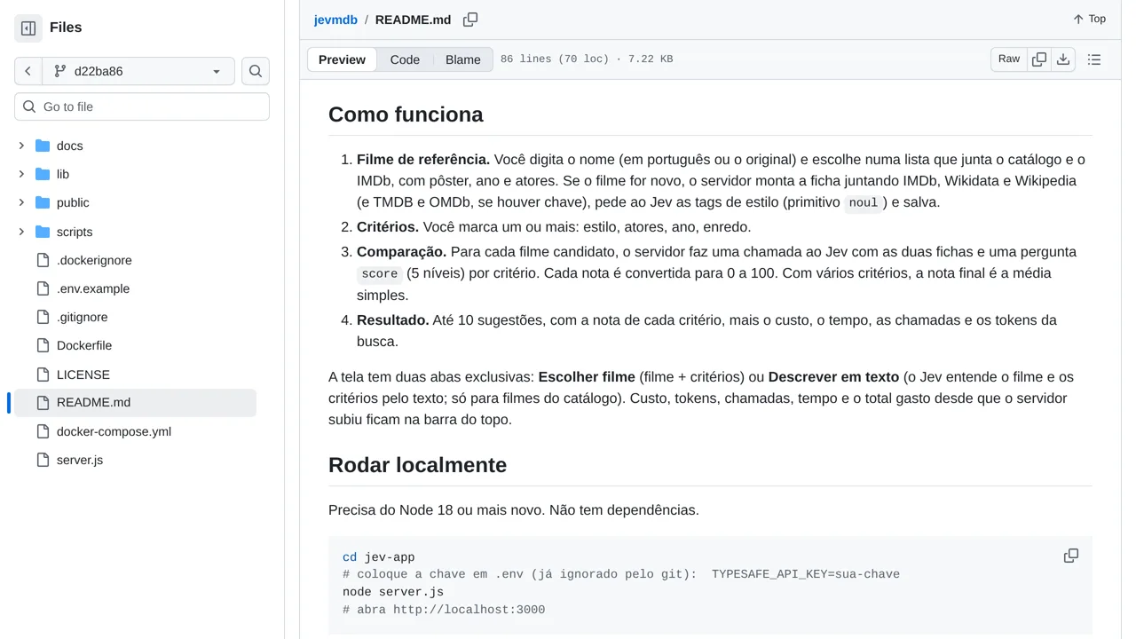 Source screenshot of JevMDB
