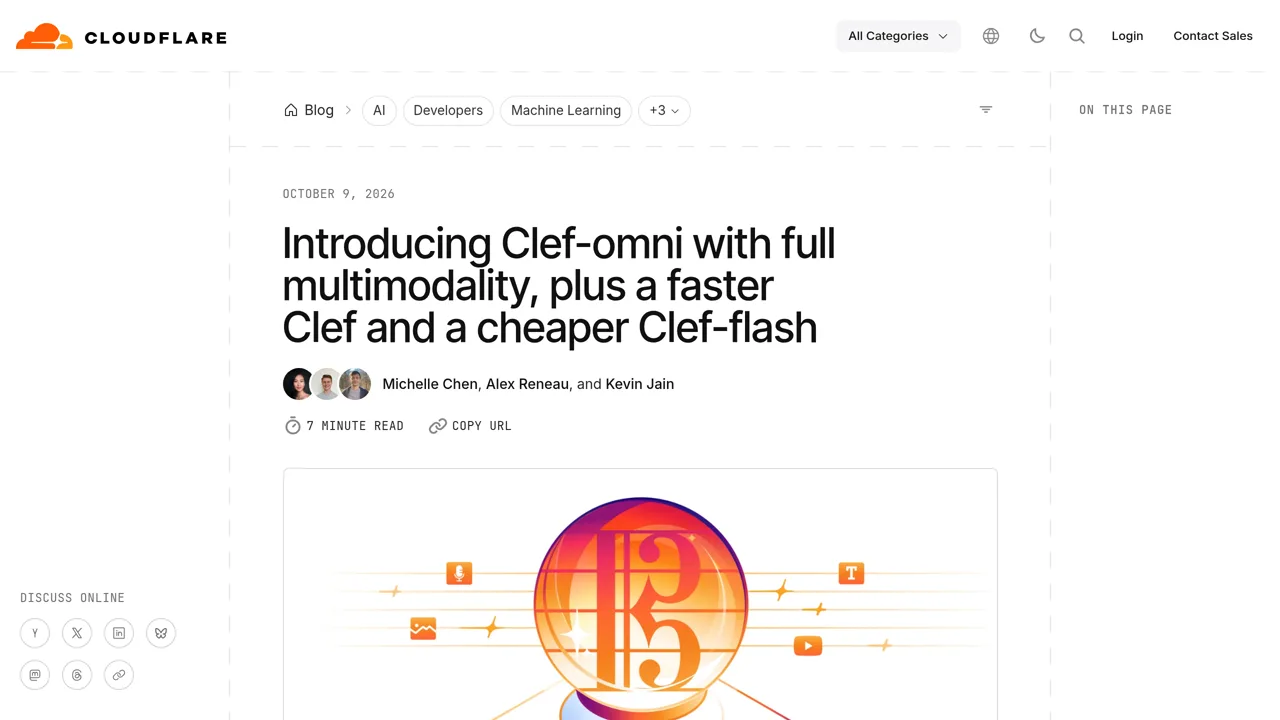 Source screenshot of Cloudflare Clef-omni