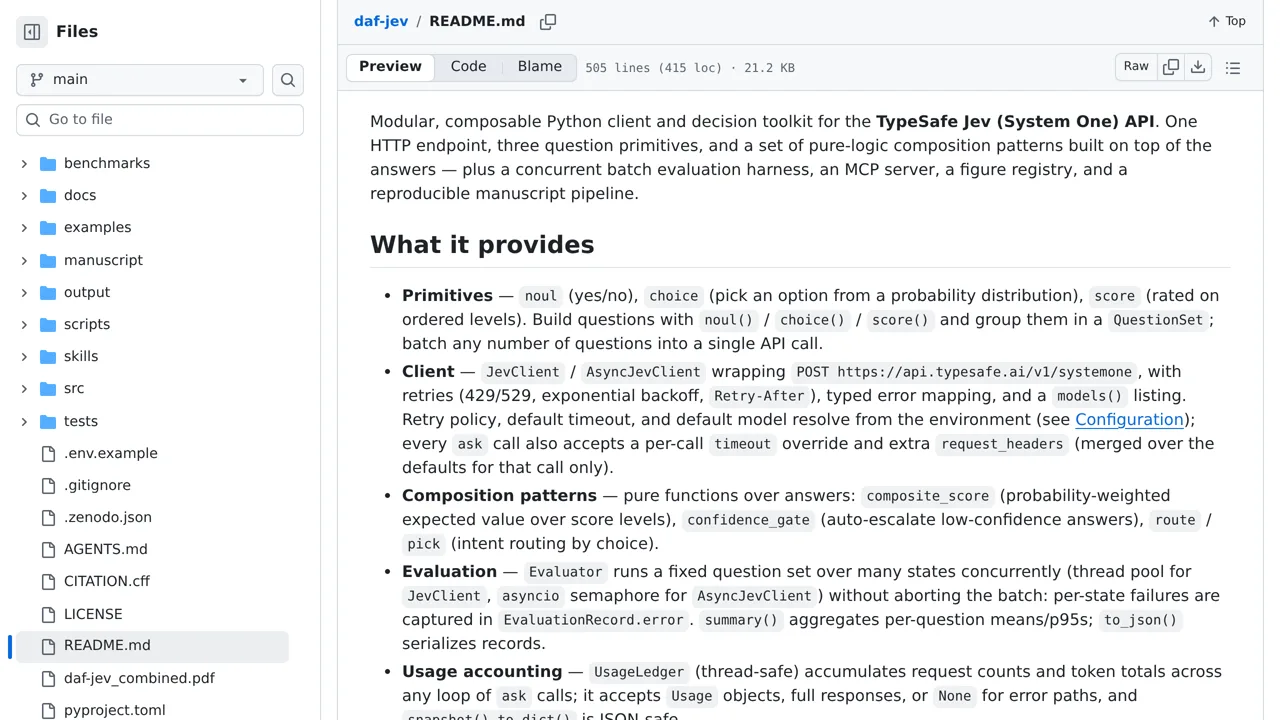 Source screenshot of daf-jev