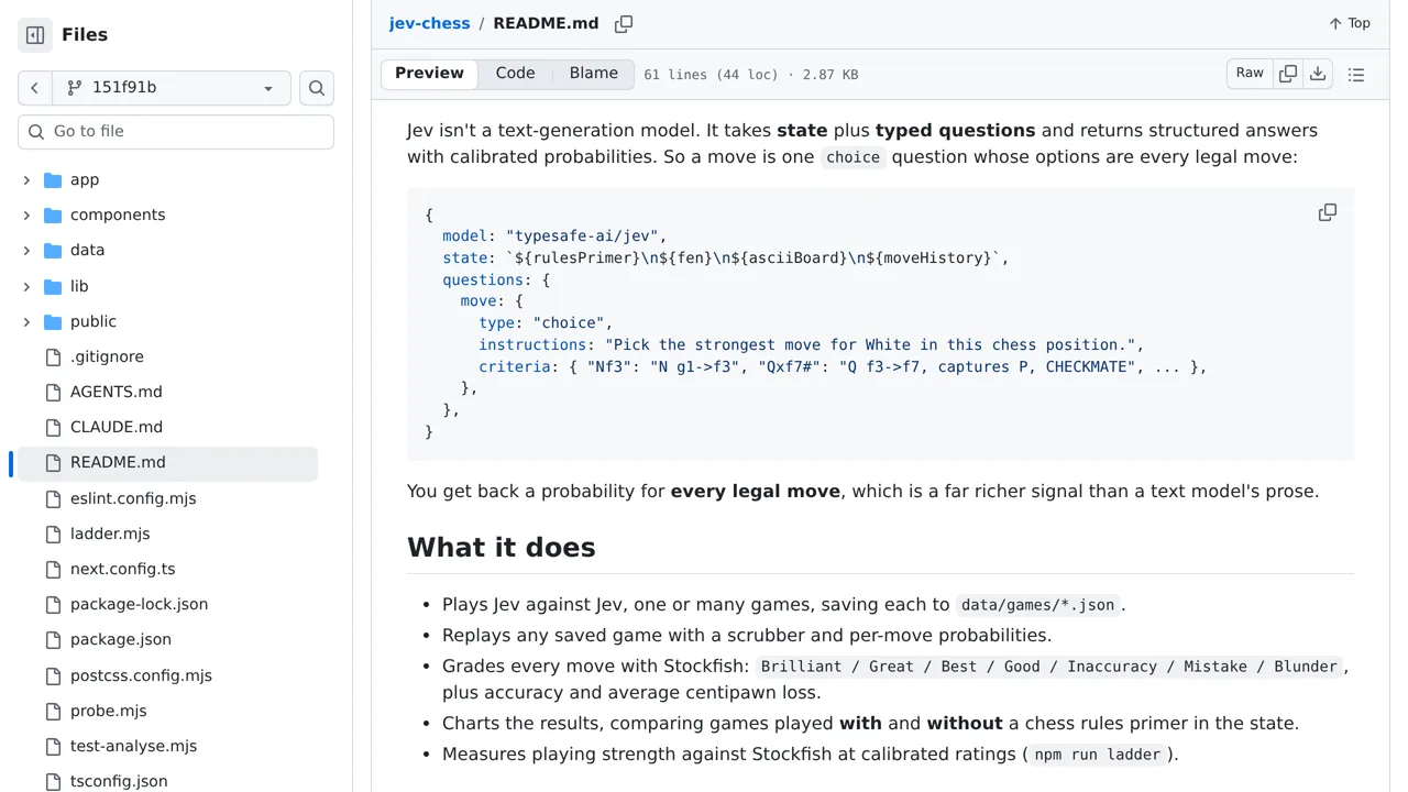 Source screenshot of jev-chess (DevItaliya22)