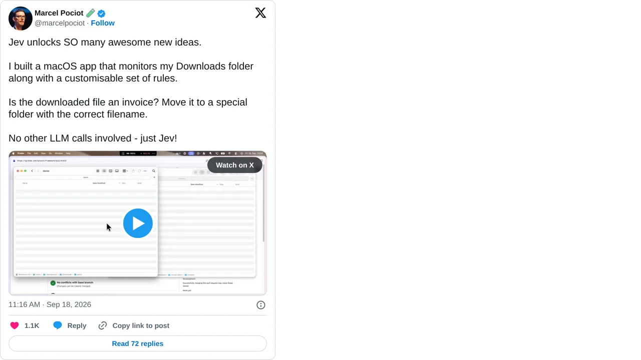 Source screenshot of Downloads folder sorter