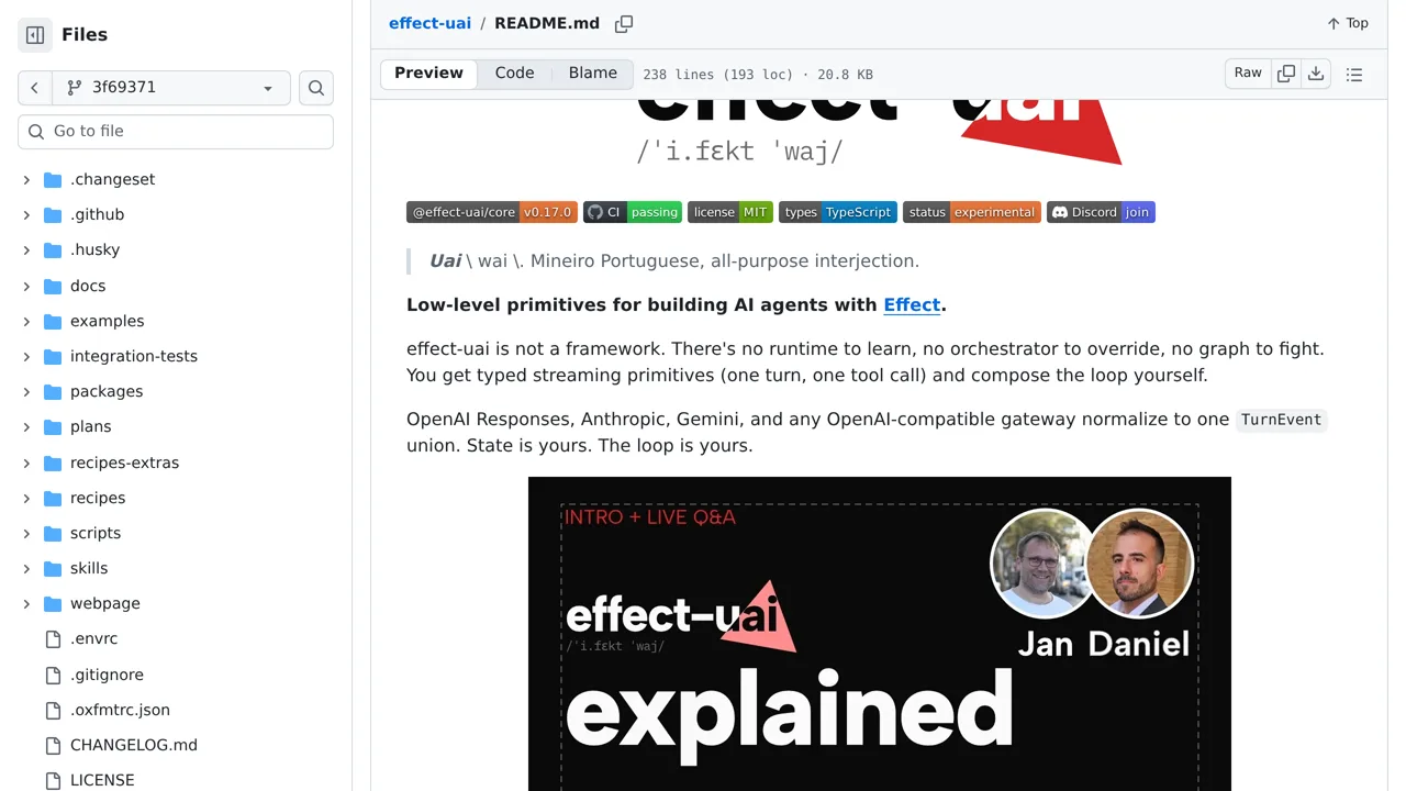 Source screenshot of effect-uai