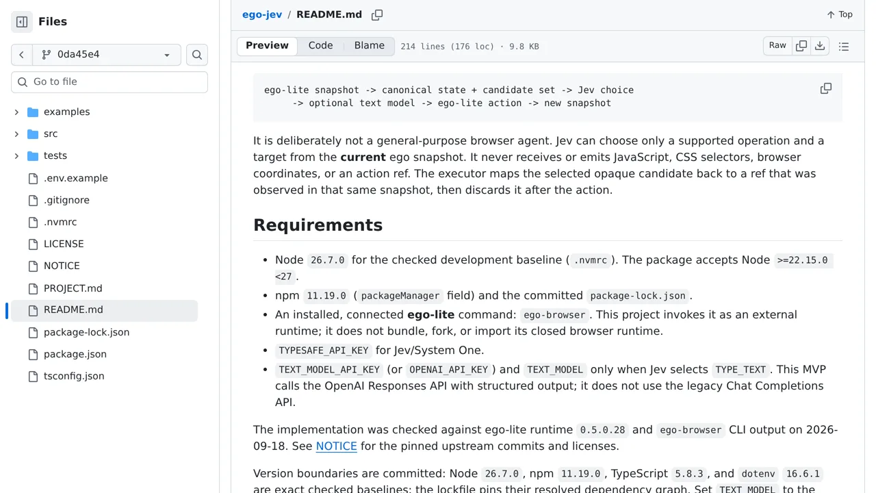 Source screenshot of ego-jev
