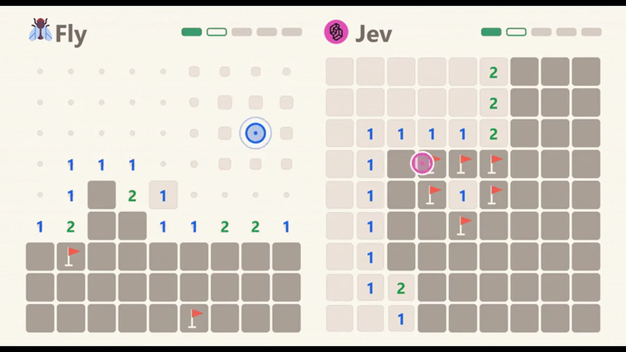 Recorded frame of JevMinesweeper