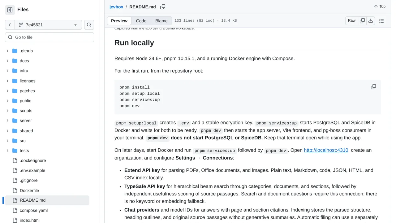 Source screenshot of Jevbox