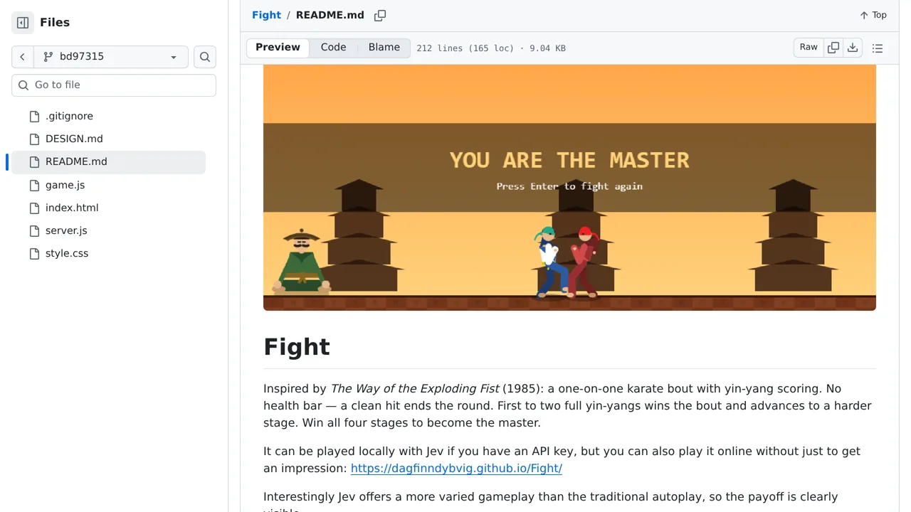 Source screenshot of Fight