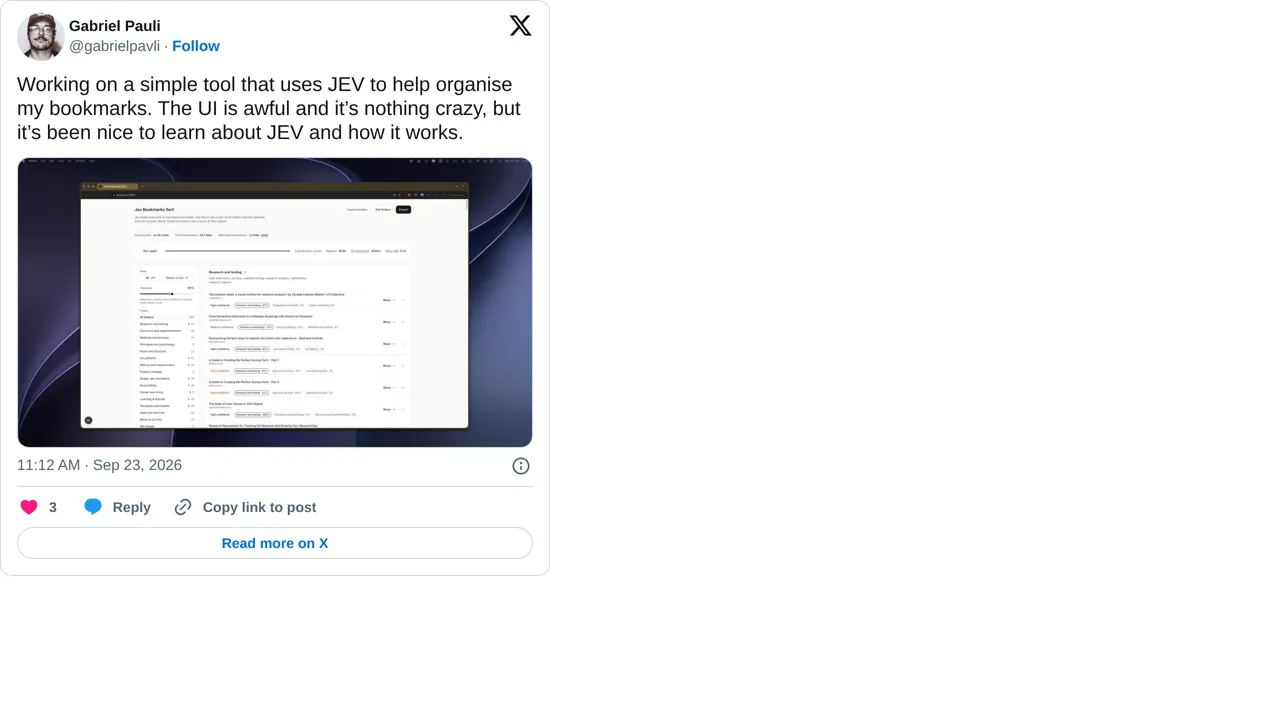 Source screenshot of Gabriel’s Bookmark Organizer