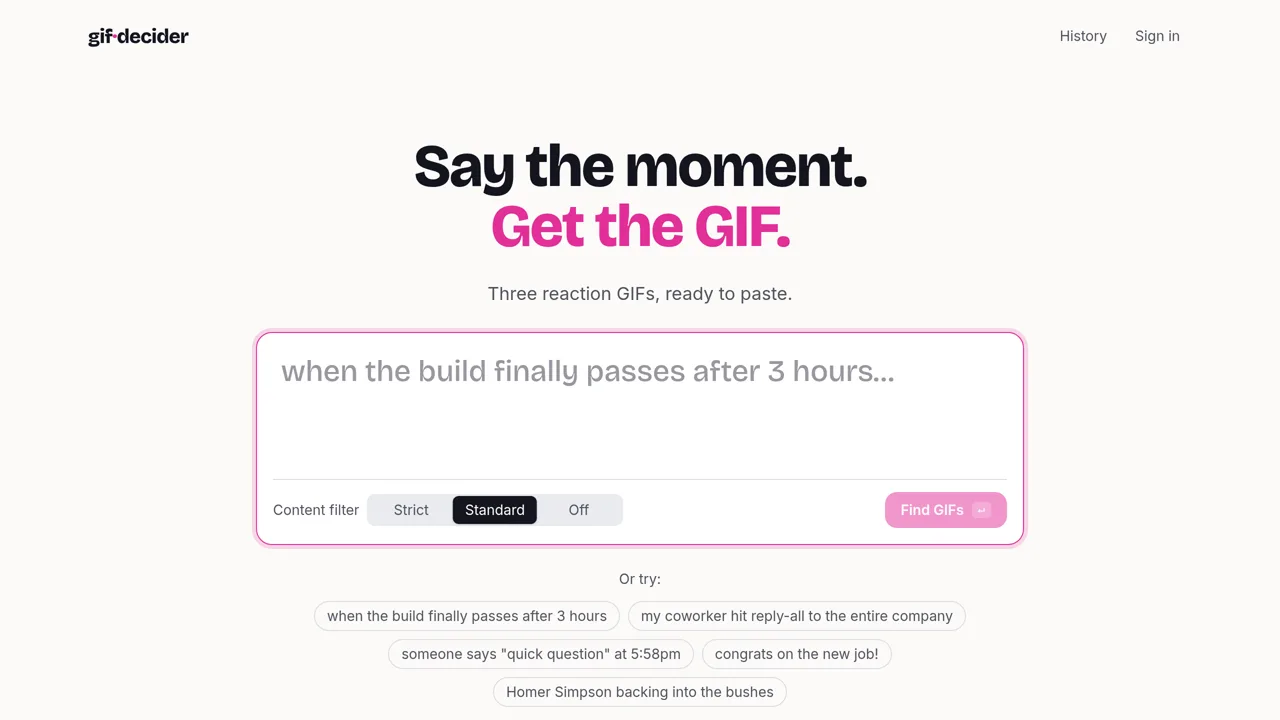 Source screenshot of GIF Decider