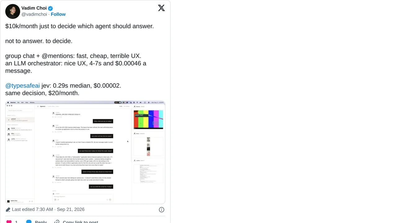 Source screenshot of Group Chat Answer Router