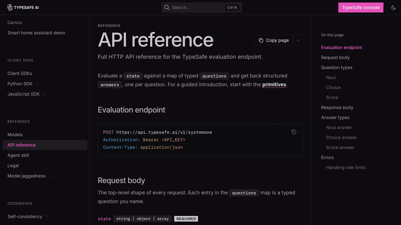 Source screenshot of HTTP API reference