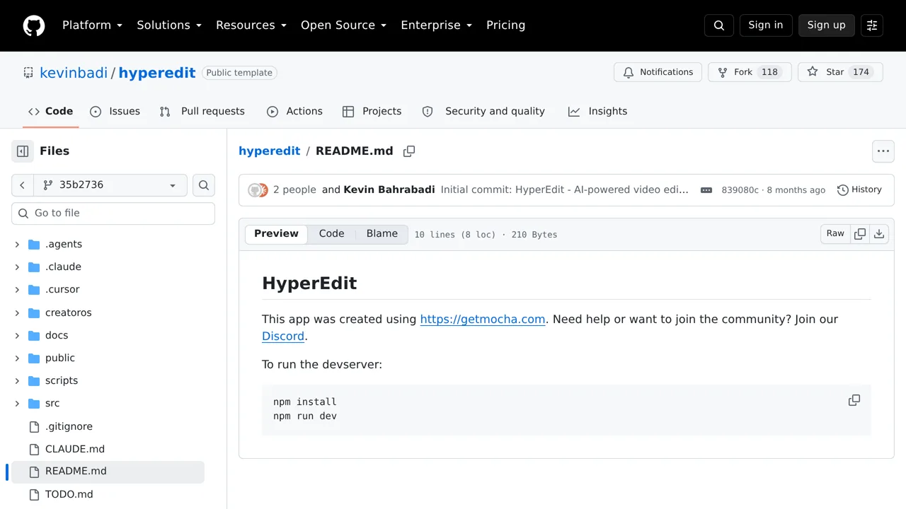 Source screenshot of HyperEdit