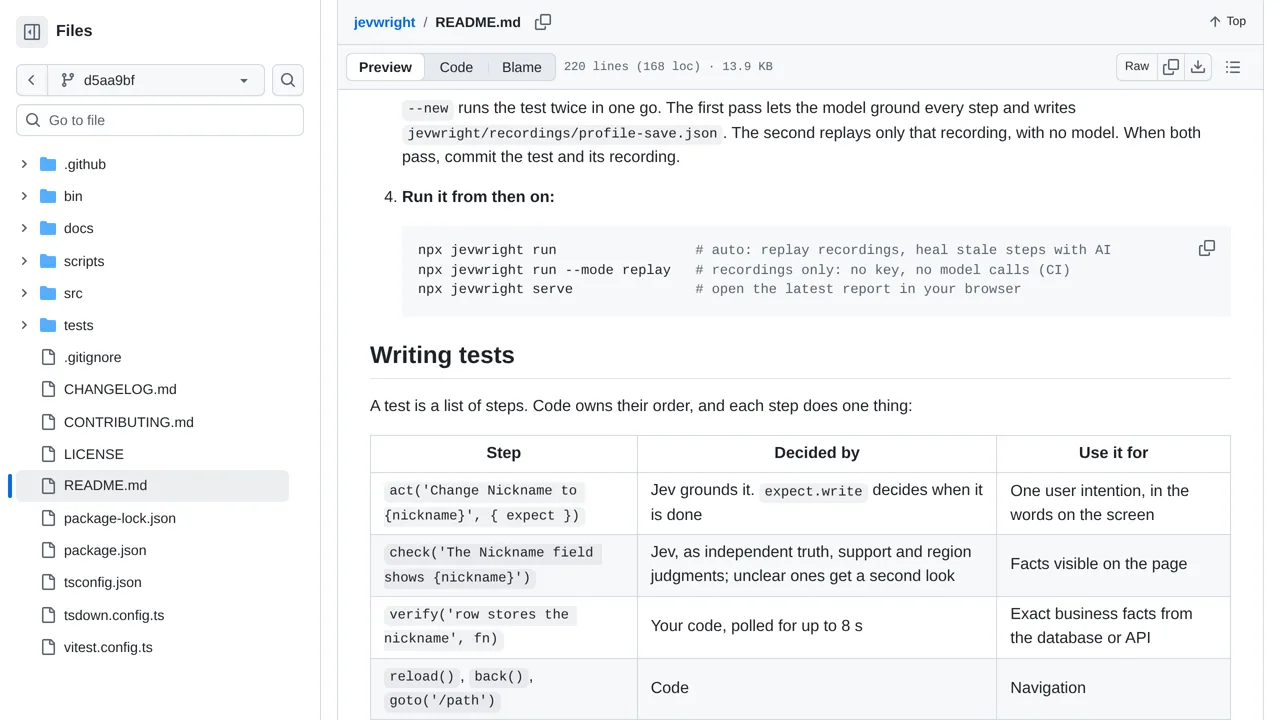 Source screenshot of jevwright