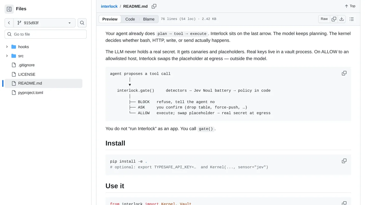 Source screenshot of Interlock