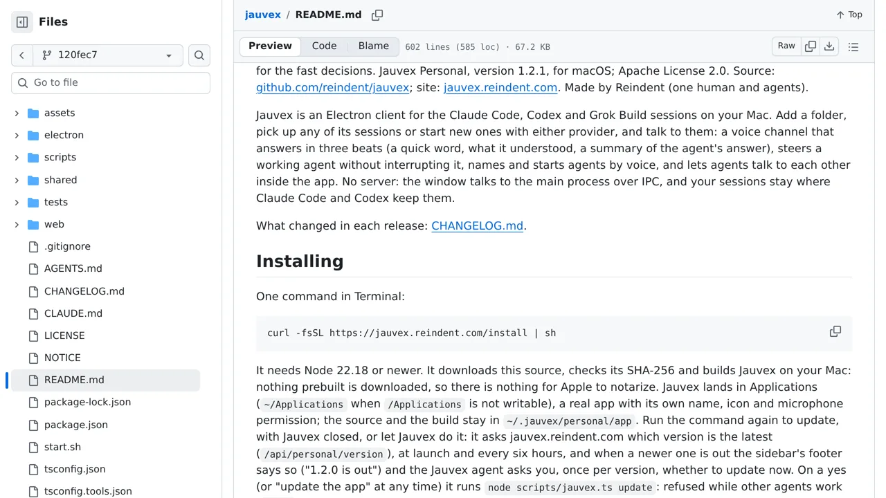 Source screenshot of Jauvex