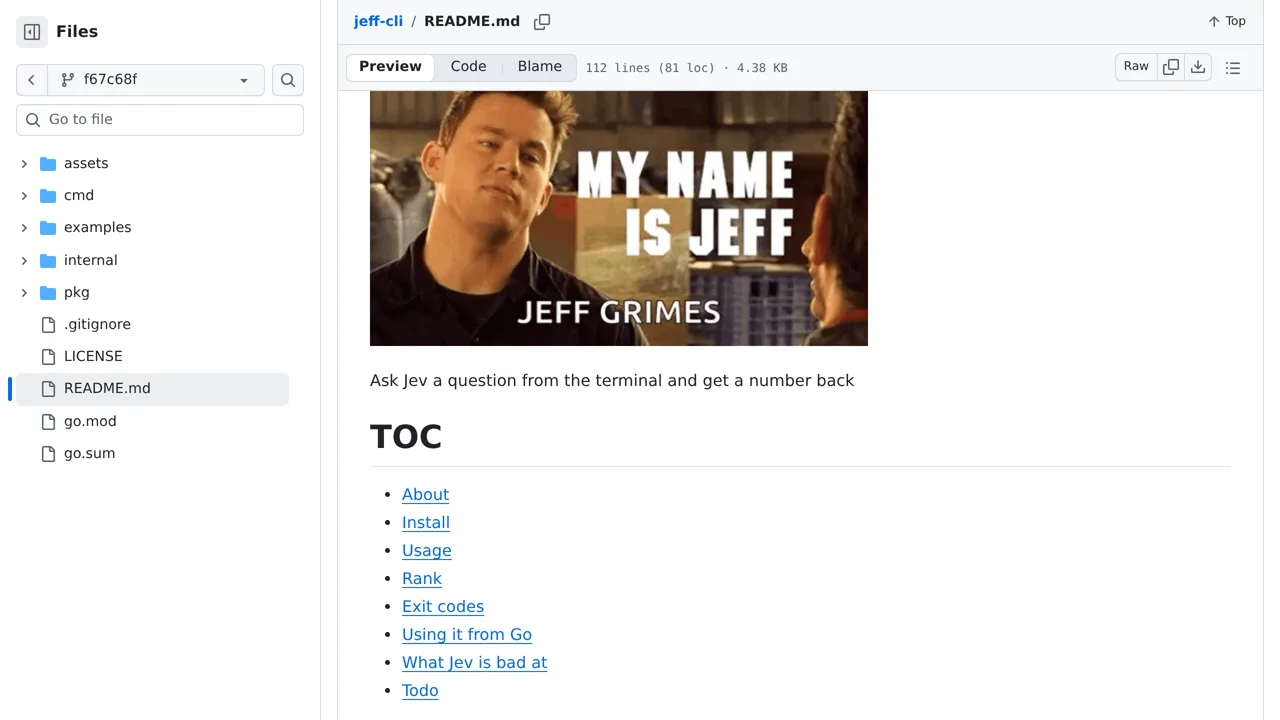 Source screenshot of jeff