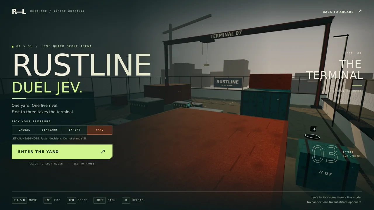 Source screenshot of Jev Arcade