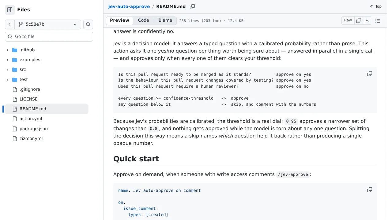 Source screenshot of jev-auto-approve