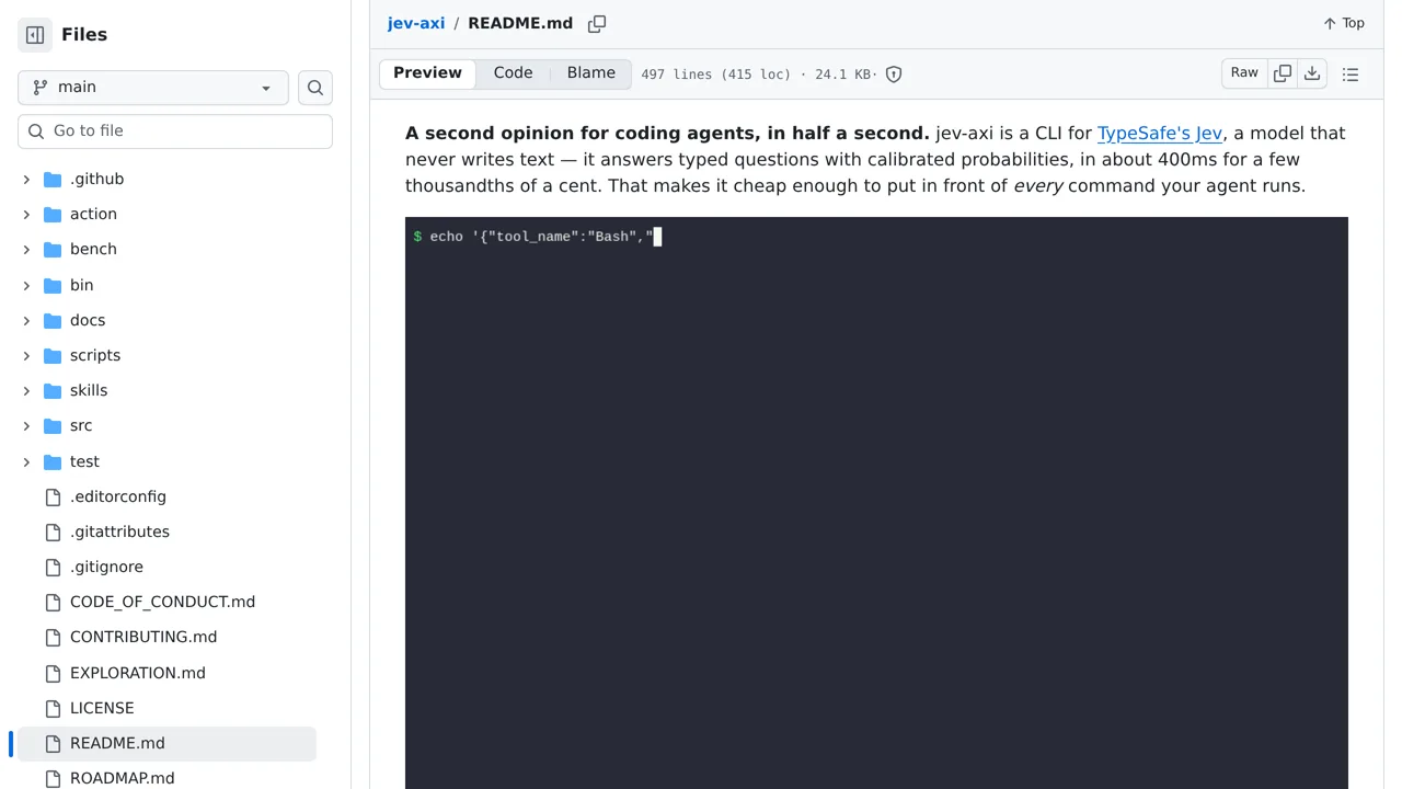 Source screenshot of jev-axi