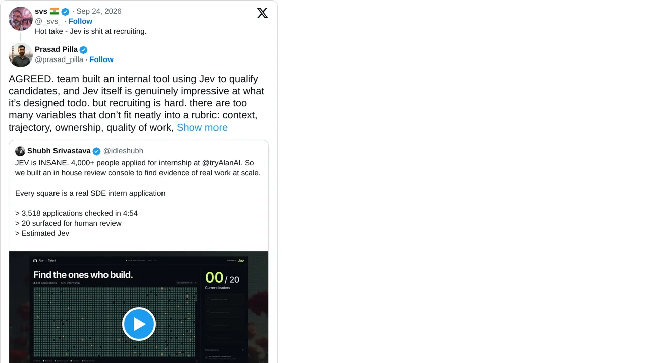 Source screenshot of Jev candidate qualifier