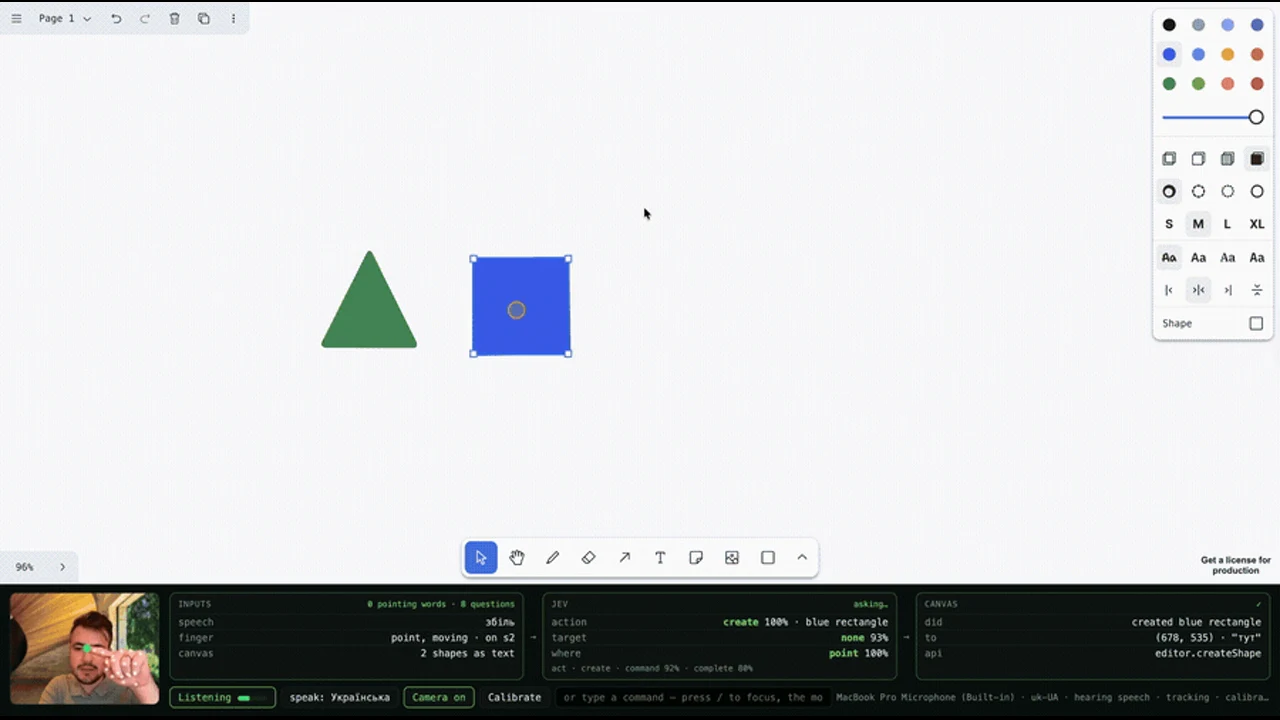 Recorded frame of jev-canvas