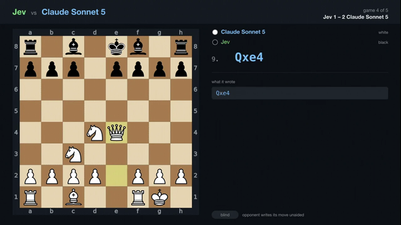Recorded frame of jev-chess