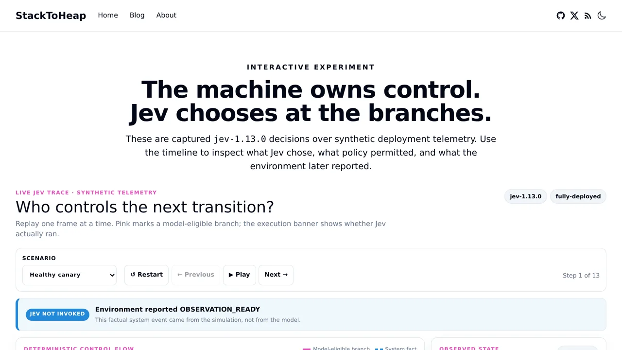 Source screenshot of Jev Deployment State Machine