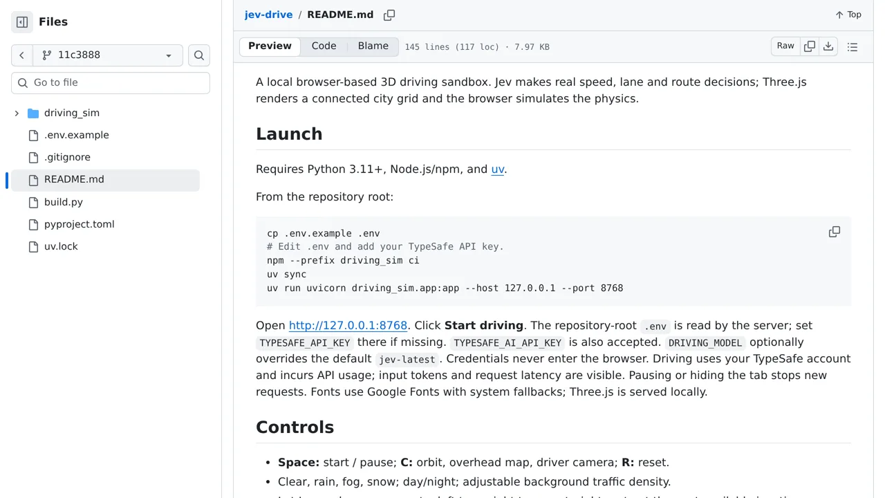 Source screenshot of Jev Drive — vedssharma
