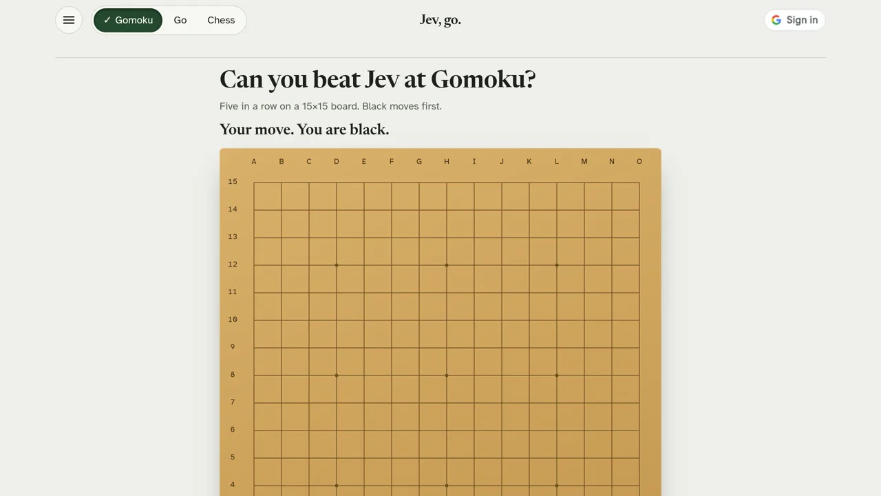 Source screenshot of Jev, go.