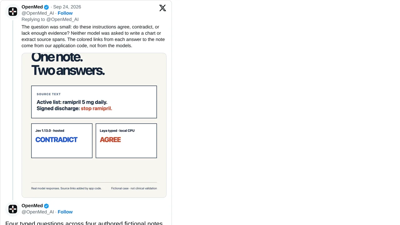 Source screenshot of Jev and Laya Medical Diagnostic Test