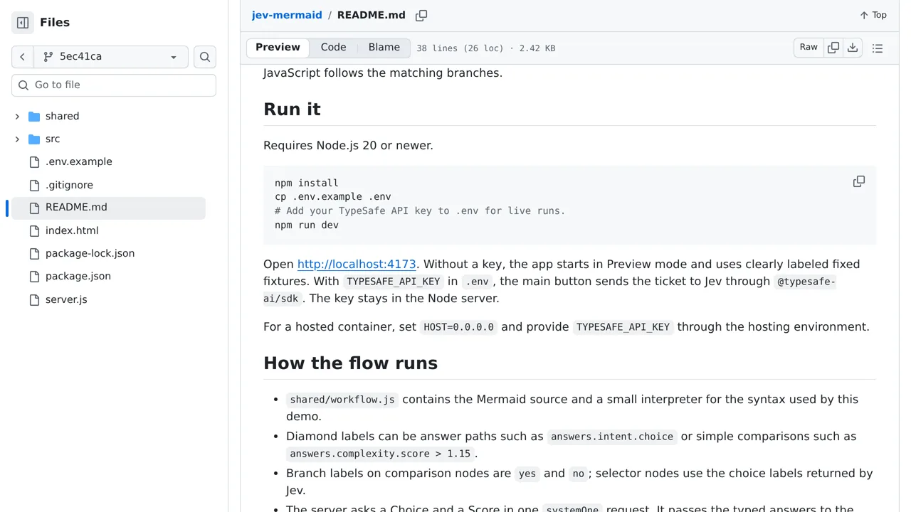 Source screenshot of Jev Flow Studio