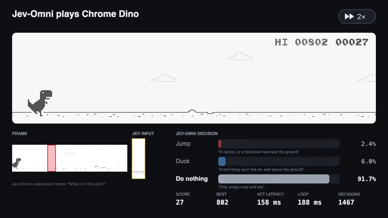 Recorded frame of Jev-Omni Chrome Dino