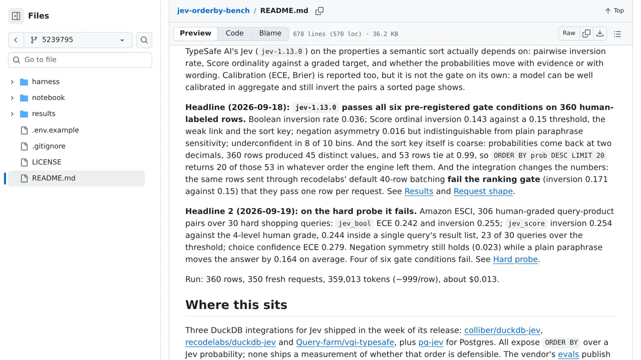 Source screenshot of jev-orderby-bench
