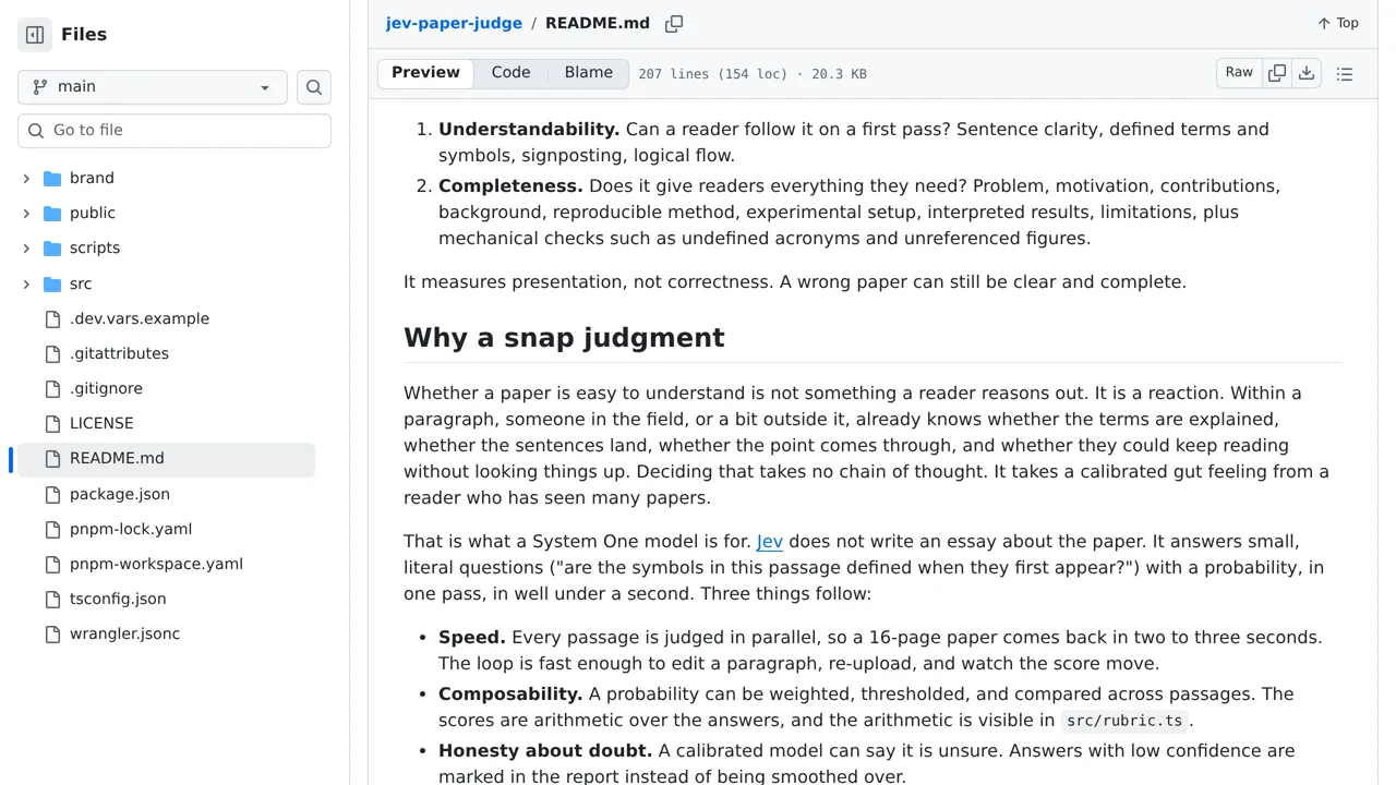 Source screenshot of jev-paper-judge