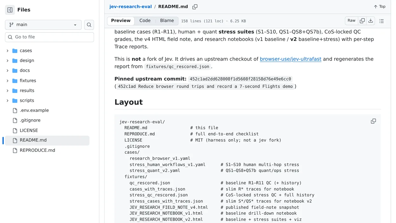 Source screenshot of jev-research-eval