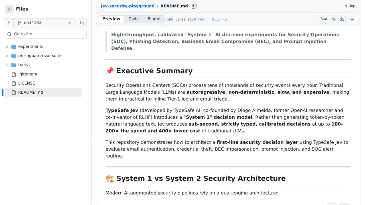 Source screenshot of TypeSafe Jev Security Playground