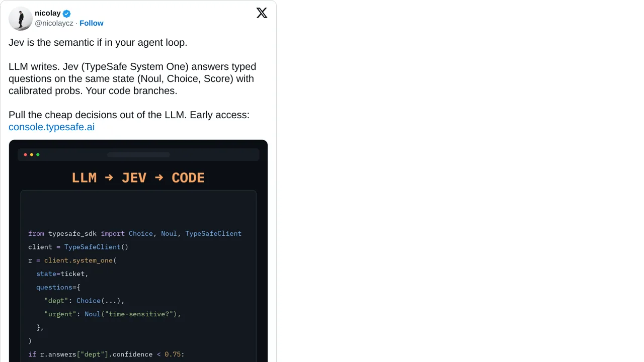 Source screenshot of Jev as a semantic if