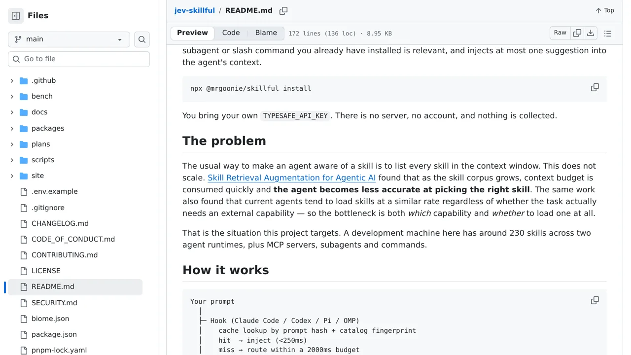 Source screenshot of jev-skillful