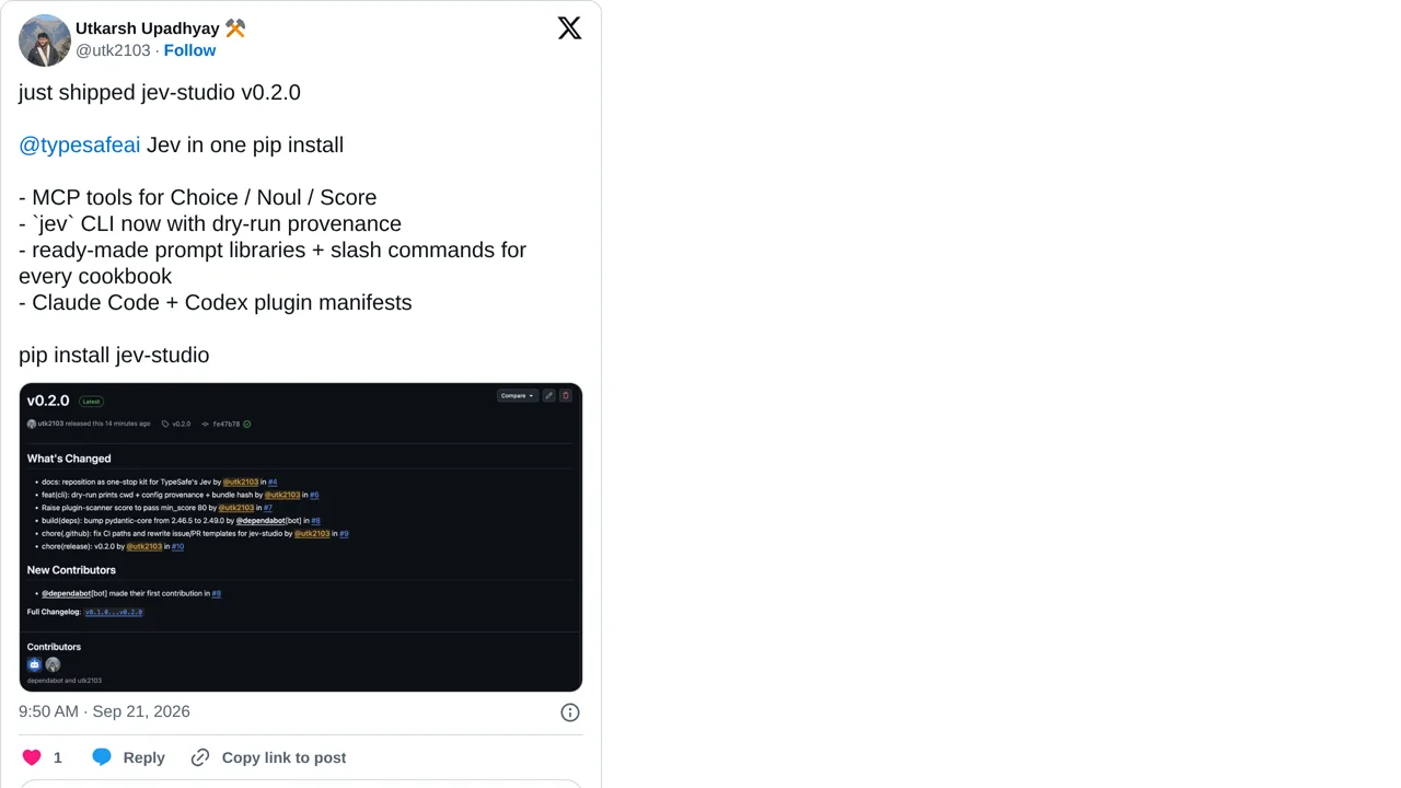 Source screenshot of jev-studio