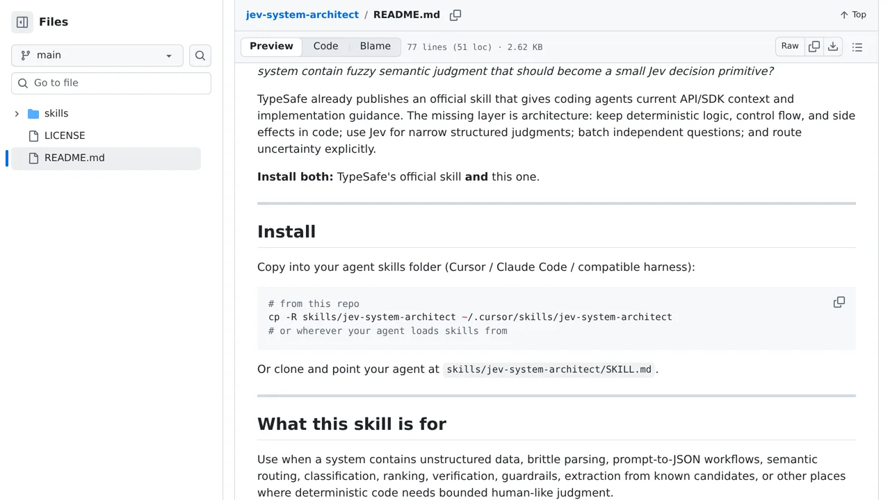 Source screenshot of jev-system-architect