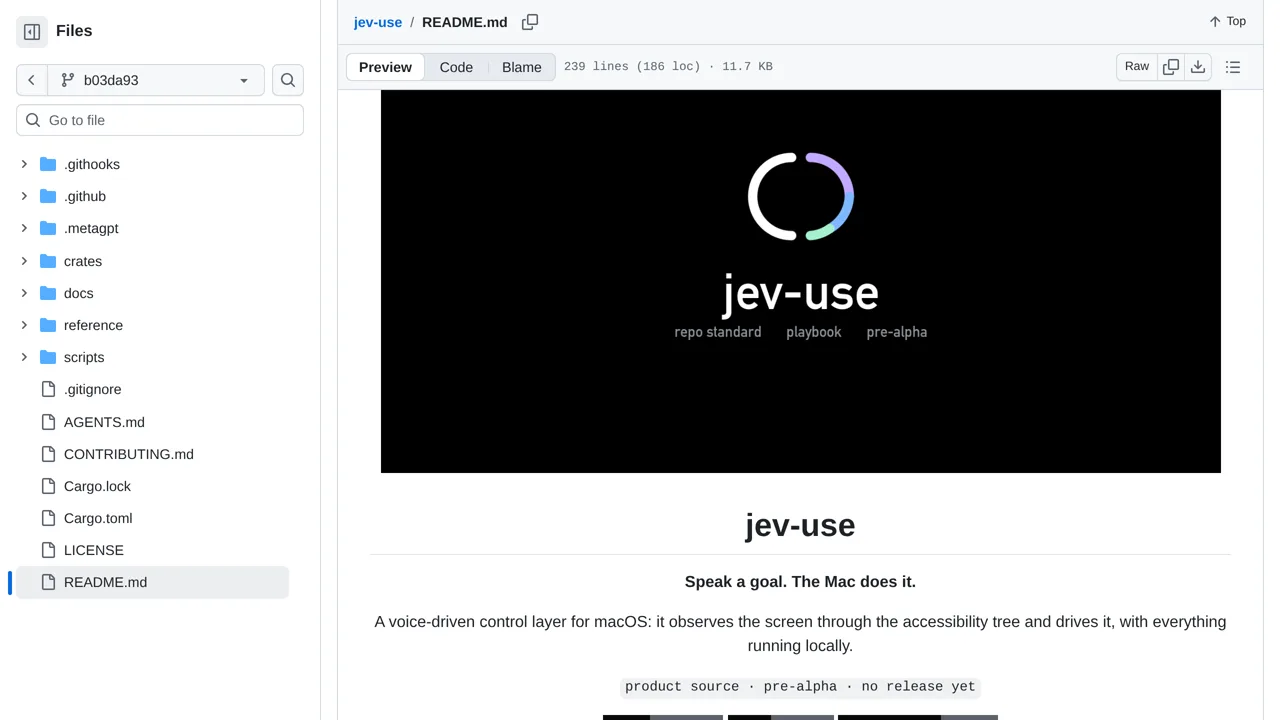 Source screenshot of jev-use