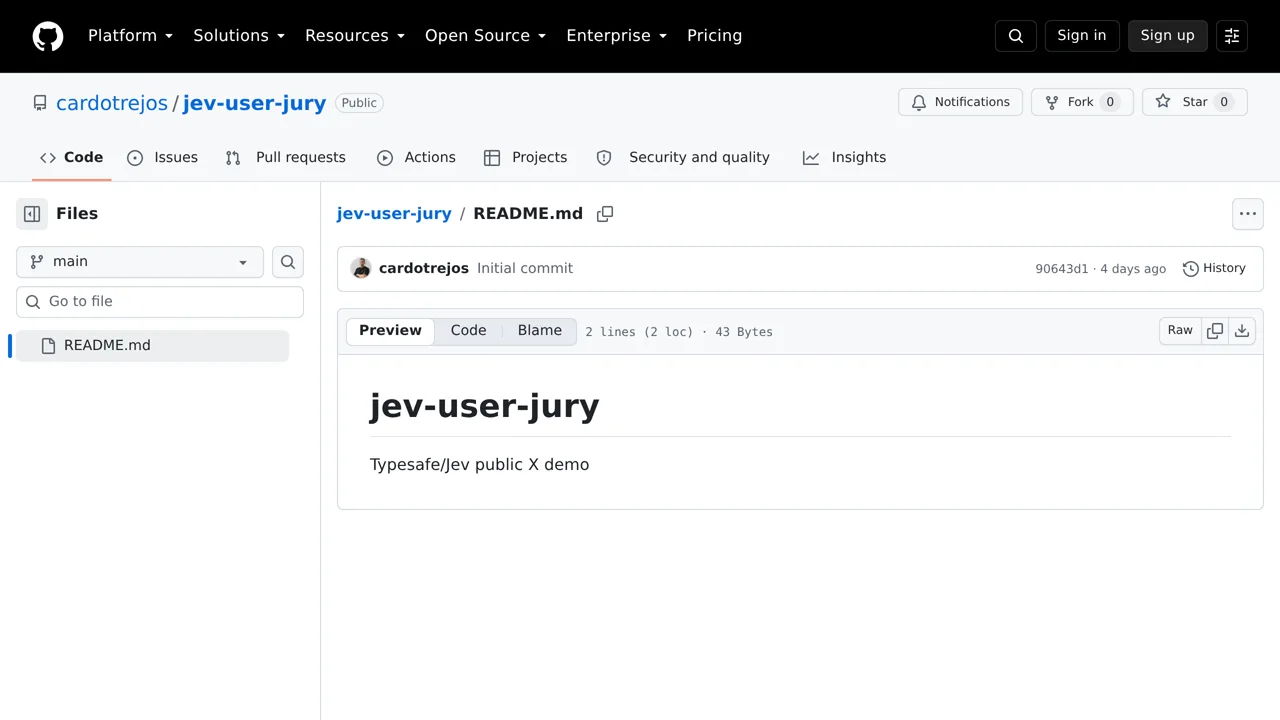 Source screenshot of jev-user-jury